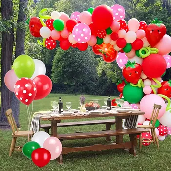 140 kosov jagod stranka venec obokan balon set za dekleta rojstni dan in baby tuš dobave poročne poroko ozadju d