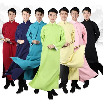 Tradicionalne Kitajske Robe Moške Dolgo Majico Kitajski Slog Najboljši Človek Ekipa Krpo Moški Uspešnosti Oblačila, Casual Wear