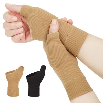 Nastavljiva Zapestje Thumbs Roke Podporo Toplejše Coldproof Naramnicami Zaščitni Rokav Elastično Zaščito Prstov Šport