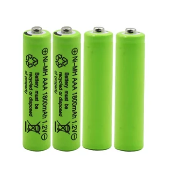 100% nov Original AAA 1800 mAh 1,2 V Kakovosti polnilne baterije AAA 1800 mAh Ni-MH polnilna 1,2 V 3A baterije