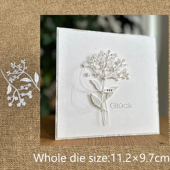 Nov Design Plovila Rezanje Kovin Die cut umre 2pcs cvet, listi za dekoracijo album Album Papir, Kartice Obrti Reliefi die kosi