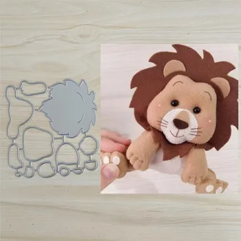 Lion Kovinski Cut Umre Matrice za Scrapbooking Žig/Foto Album Dekorativni Okrasni DIY Papir, Kartice