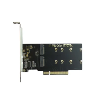 PCIe 3.0 x8 2 NVMe M. 2 NGFF SSD Disk Array VROC Adapter Kartice