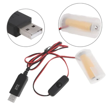 USB na 1,5 V LR20 D Baterije Eliminators Baterija Napajalni Kabel za Igrača Krmilniki Plinski bojler Bakle,Svetilka