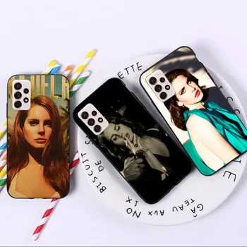 Lana Del Rey Primeru Telefon za Samsung A91 A81 A72 A73 A71 A30S A20 A12 A13 A52 A53 4G 5G Black Soft Telefon Kritje Funda