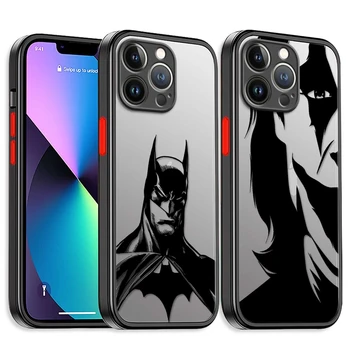 za Apple iPhone Trdi 14 Pro Max 11 12 13 XR X Mini XS 7 Plus 6s SE Mat 8 2020 2022 Luksuzni Coque Primeru B-Batman J-Joker