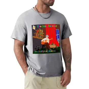 Jazz Mesar v Živo iz Ribica Dvorec T-Shirt majica s kratkimi rokavi moški fantje živali print majica Kratek rokav tee t srajce za moške grafika