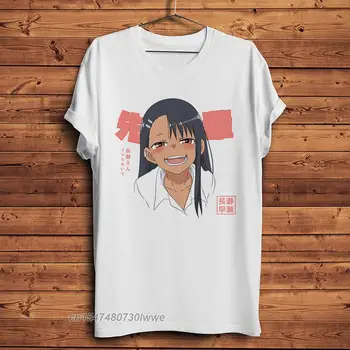 Ijiranaide Nagatoro Hayase San Duhovit Anime Tshirt Moški Bela Priložnostne Kratka Majica Vrhnja Otaku Tee Ne Igrača Z Mano