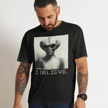 Verjamem v Tujcev Majica NLP Tujec Grays Sci-fi Tee X-datoteke