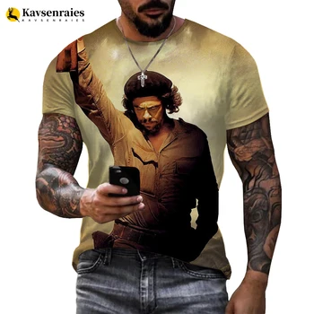 Che 3D Tiskanje Kubanski Revolucionarni Voditelj Svetu Slaven Brezplačno Borec T-shirt Moški Ženske Ulične Smešno T-Shirt