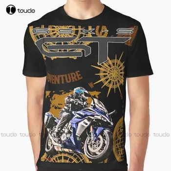 Moto, Motorna kolesa Touring Gsx S 1000Gt Graphic T-Shirt po Meri Aldult Teen Unisex Digitalni Tisk Tee Srajce po Meri Darilo Xs-5Xl