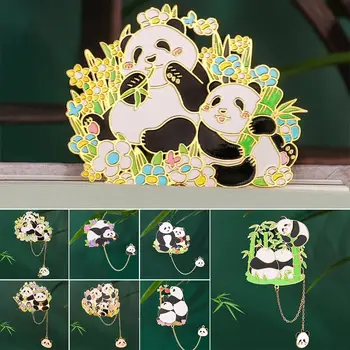 Panda V Obliki Votle Zaznamek Kitajski Slog Z Tassel Obesek Številčenje Strani Označi Kovinski Votlih Knjiga Strani Označevalcev Študentov