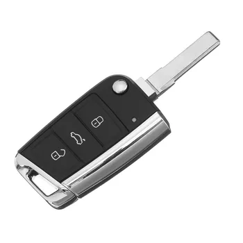Flip Zložljiv Ključ za Daljinsko Tipko Lupini Za VW Golf MK7 2012-Do 3 Gumb