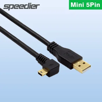 5M 10M 20M 90 Stopinj 5Pin Kabel Mini USB Podatkovni USB 2.0 Podaljšek Digitalni SLR Fotoaparat, Računalnik, MP3, MP4 PC 6d2 5d3 800d 6d