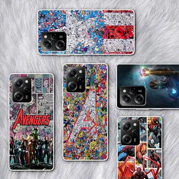 Deadpool, Iron Man, Marvel Avengers Primeru za Xiaomi Poco X5 X3 NFC M4 X4 Pro 5G Pocophone F1 M3 F3 F2 M2 Silikonski Pokrovček Telefona