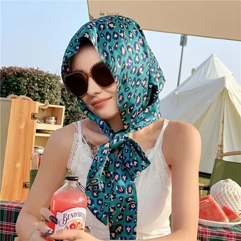 Moda Prostem Plaži Headscarf UV Zaščito, Zaščito pred Soncem Žensk za Zaščito pred Soncem Svileni Šal Mehko Znoj Absorpcije Dihanje