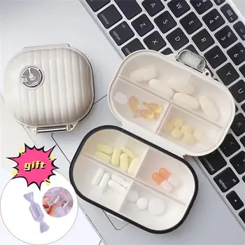 1PCS Mini Prenosni Pill Box Potovanja Za Multi Mreža Razdeli Paket Tablete Tablete Zaprti Škatla za Shranjevanje Tabletke Organizator