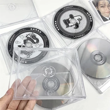 1Pc Disk CD Škatla za Shranjevanje Prozorno Plastično DVD Primeru Večnamensko Idol CD Organizator Paket Prenosnih za Domači Kino