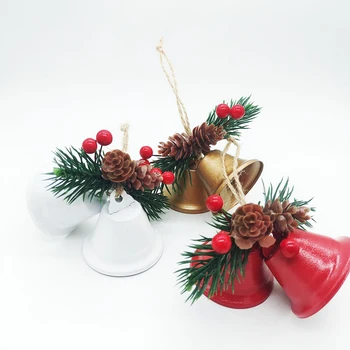 Božič Kovinski Jingle Bell Obesek za Božično Drevo Ornament Božič Doma Stranka Dekoracijo Modni Dodatki Novo Leto 2023