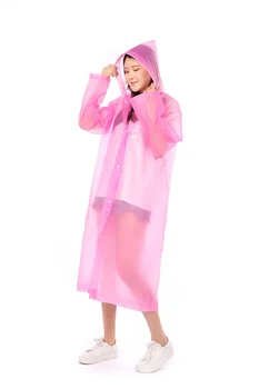 Prenosni Dež Coats Dežni Plašč Gumb Mode Dež Kritje Dež Poncho Ženske