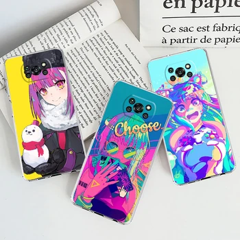 Anime dekle ilustracije umetnosti Za Xiaomi Poco X4 X3 NFC F3 F4 GT M4 M3 X2 F2 F1 Pro C3 5G Redmi 10 Pregleden Primeru Telefon