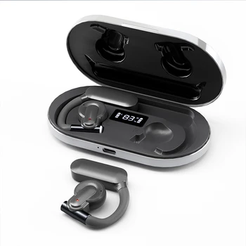 Brezžične Bluetooth Slušalke z Močjo Zaslon Kostne Prevodnosti Bluetooth 5.3 Stereo Klic Šumov Earhooks Slušalke