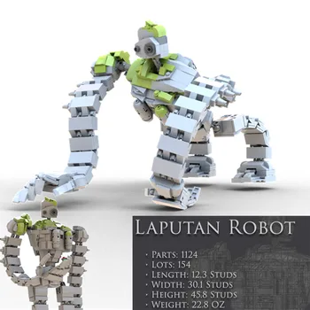Novo MOC Robota Laputan Robot Fit MOC-20801 Sky City-Laputa Robot Model Stavbe, Bloki, Opeke Otroci Igrače Fant Rojstni dan Darila