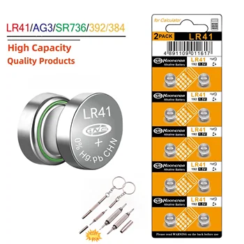 4-100 KOZARCEV LR41 AG3 392 Baterije Dolgotrajno & Neprepustnih Visoko Kapaciteto 1,5 V Kovanca Gumb Celice, Baterije za Digitalni Termometer