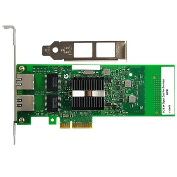 E1G42ET PCI-Ex4 Gigabit Dual Port Strežnik Omrežna Kartica 82576EB/GB Čip mrežno Kartico, Rezervni Deli, dodatna Oprema