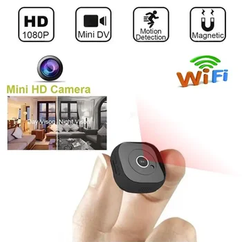 Wifi, Mini Kamero HD1080P šport delovanje Fotoaparata Mikro Night Vision Senzor Gibanja Kamere, Glas, Video Snemalnik Majhne baterije Cam