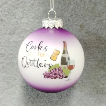 Okraski za božična drevesa, stekleni okraski, majhnih predmetov, center postavitev, zunanjo trgovino 8 cm grozdja, vina, steklenica vzorec žogo