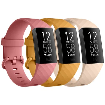 3Pcs/veliko Mehko TPU Trak Za Fitbit Polnjenje 3 4 Watchband Manšeta Zamenjava Za Fitbit Polnjenje 3SE Band Smartwatch Dodatki
