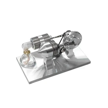 Stirling Uravnoteženo Motorja Model Lahko Začnete Goriva Mini Kovine Sestavljeni Igrača Fizika Eksperimentalna Izobraževanje Pomoči