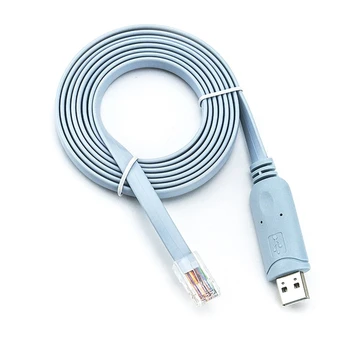 2Pcs 1,8 M USB Na priključek RJ45 Kabel USB Na RS232 Serijski Kabel USB, Da CAT5 RJ45 Konzole Kabel Kabel Za Usmerjevalniki