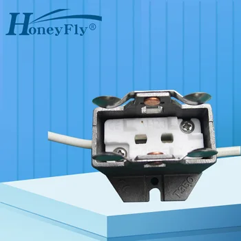 HoneyFly GX9.5 Lučka Vtičnico Keramični vlivanju Aluminija Imetnik Priključek Žarnica Znanja Tok za Razsvetljavo Pribor