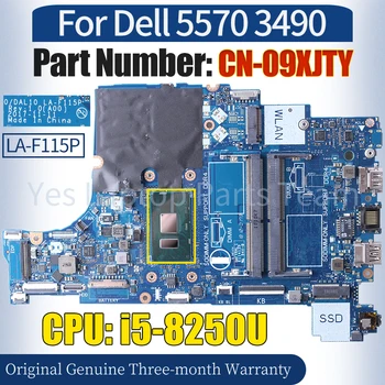 DAL10 LA-F115P Za Dell 5570 3490 Laptop Mainboard CN-09XJTY SR3LB i5-8250U 100％ Preizkušen Zvezek Motherboard