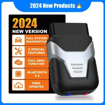 2024 Novo HUMZOR Z100 Težave z Avtomobilom Strelec, Strokovno OBD2 Optičnega Bluetooth Avto Kodo Bralnik, Diagnostično Orodje, A+++