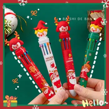 4Pcs Deset Barv Božična Risanka Pero Medenjaki Človek Naselitve Božič Božič Drevo Kemični Svinčnik Šolo Tiskovino