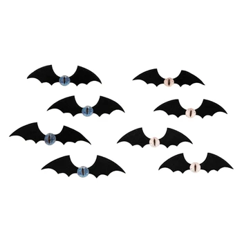Modra/ Bela Bat Wing Obliko Las Pin Carnivals Rojstni Poletje Lase Posnetek Dropship