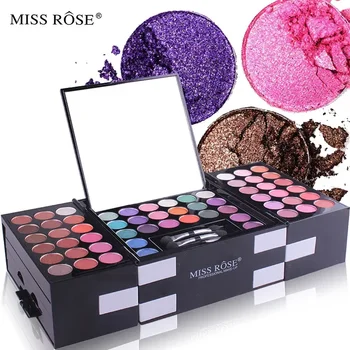 Miss Rose Ličila Primera Komplet Kit-Končni Barvni Kombinaciji-Počitnice, Kozmetični Darilni Set Oči V Senci Lip Gloss Rdečilo Obrvi Combo Paleta