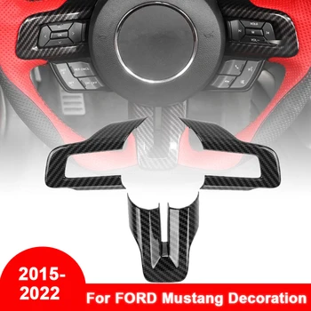 Za Ford Mustang 2015 2016 2017 2018 2019 2020 ABS Notranje zadeve Volan Kritje Trim Nalepke Avto Dodatki za Dekoracijo