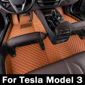 Avto Predpražnike Za Tesla Model 3 2019 2020 2021 Po Meri Auto Stopalo Blazinice Avtomobilska Preproga Pokrov Notranja Oprema